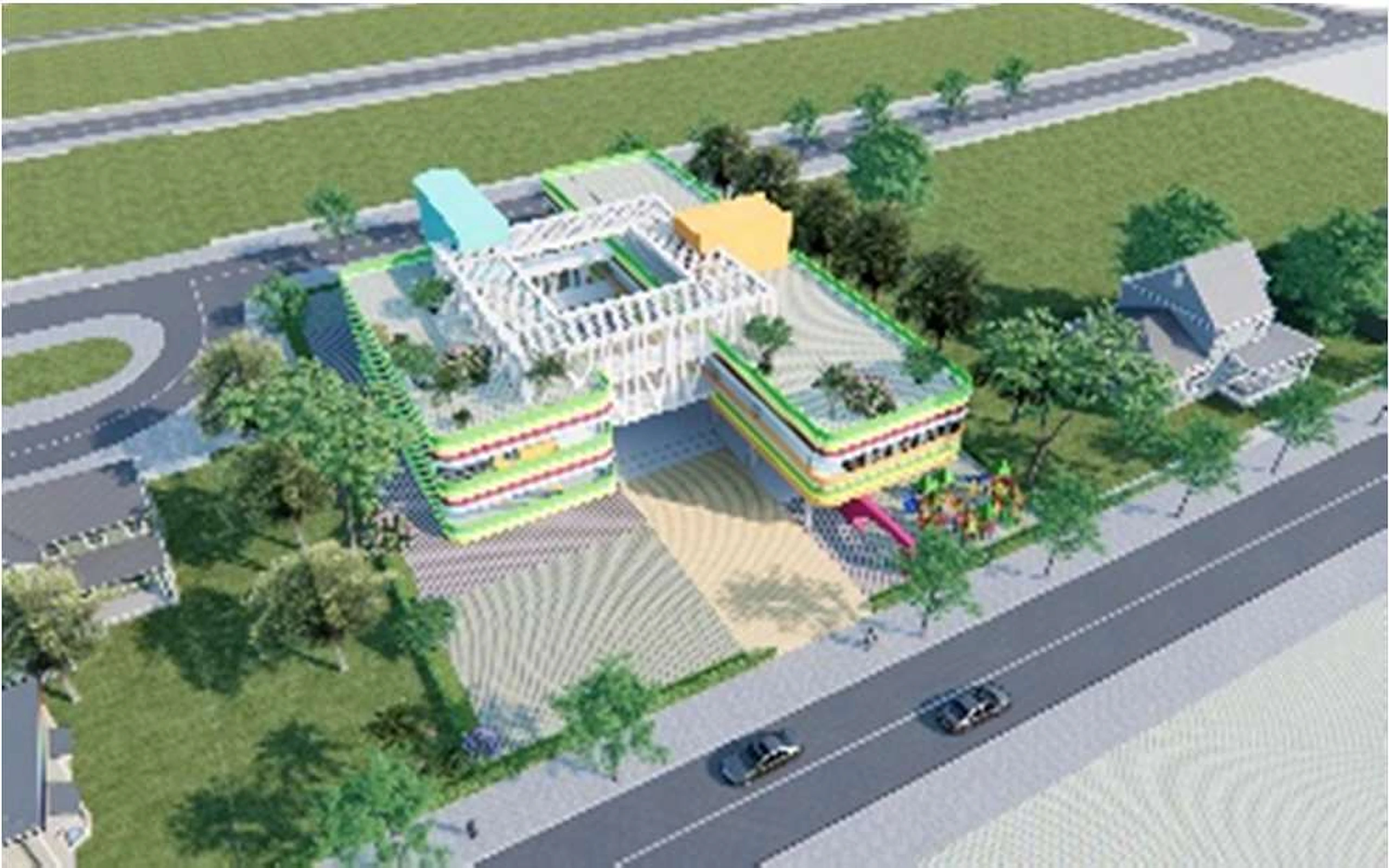 Phối cảnh trường mầm non VSIP Bắc Ninh chất lượng cao