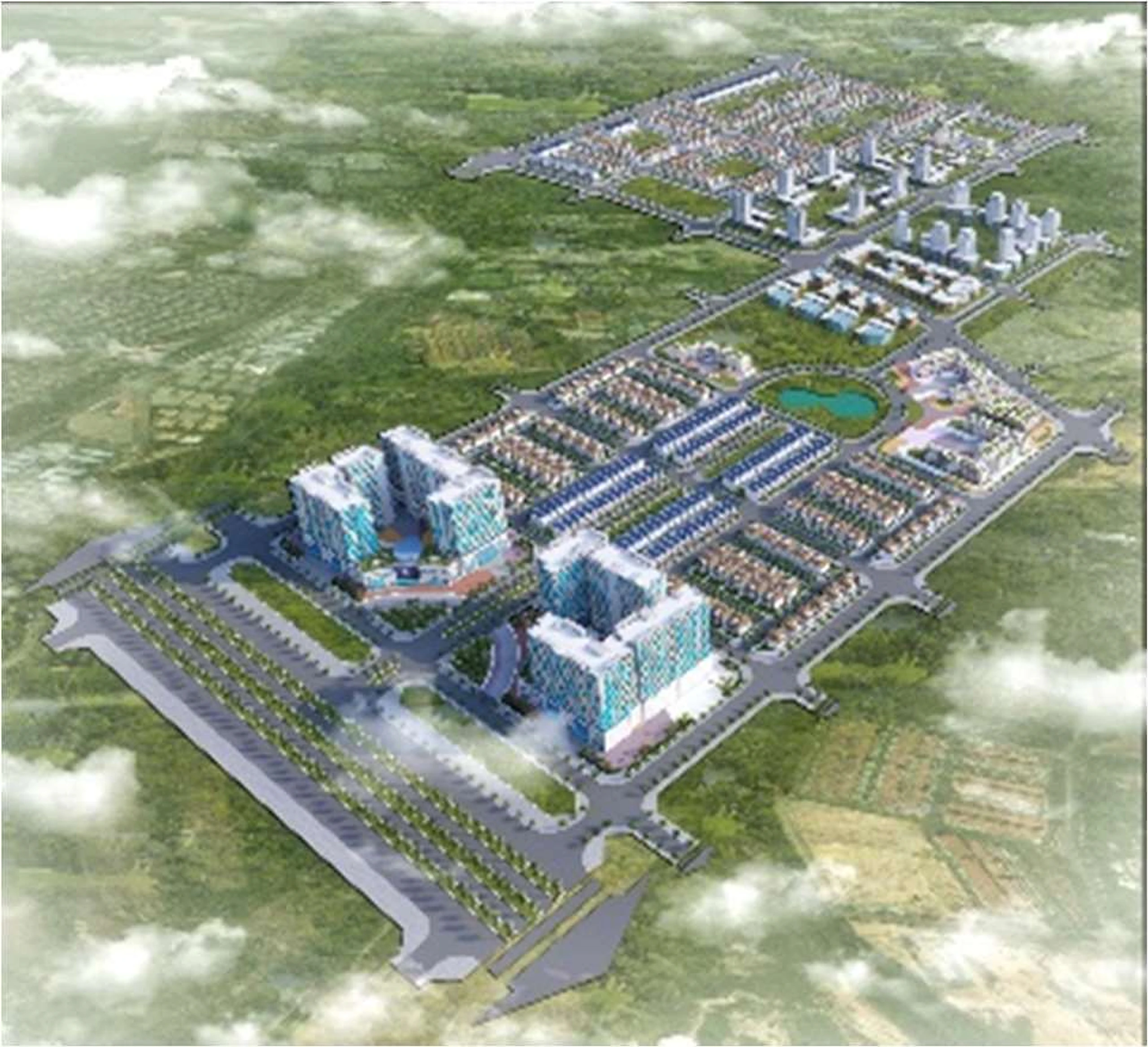 Phối cảnh khu đô thị Thanh Lâm Đại Thịnh chất lượng cao