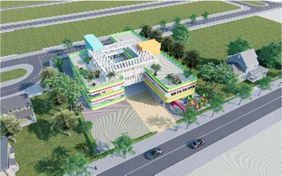 Phối cảnh trường mầm non VSIP Bắc Ninh